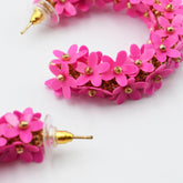 Spring Pink Hoop earrings
